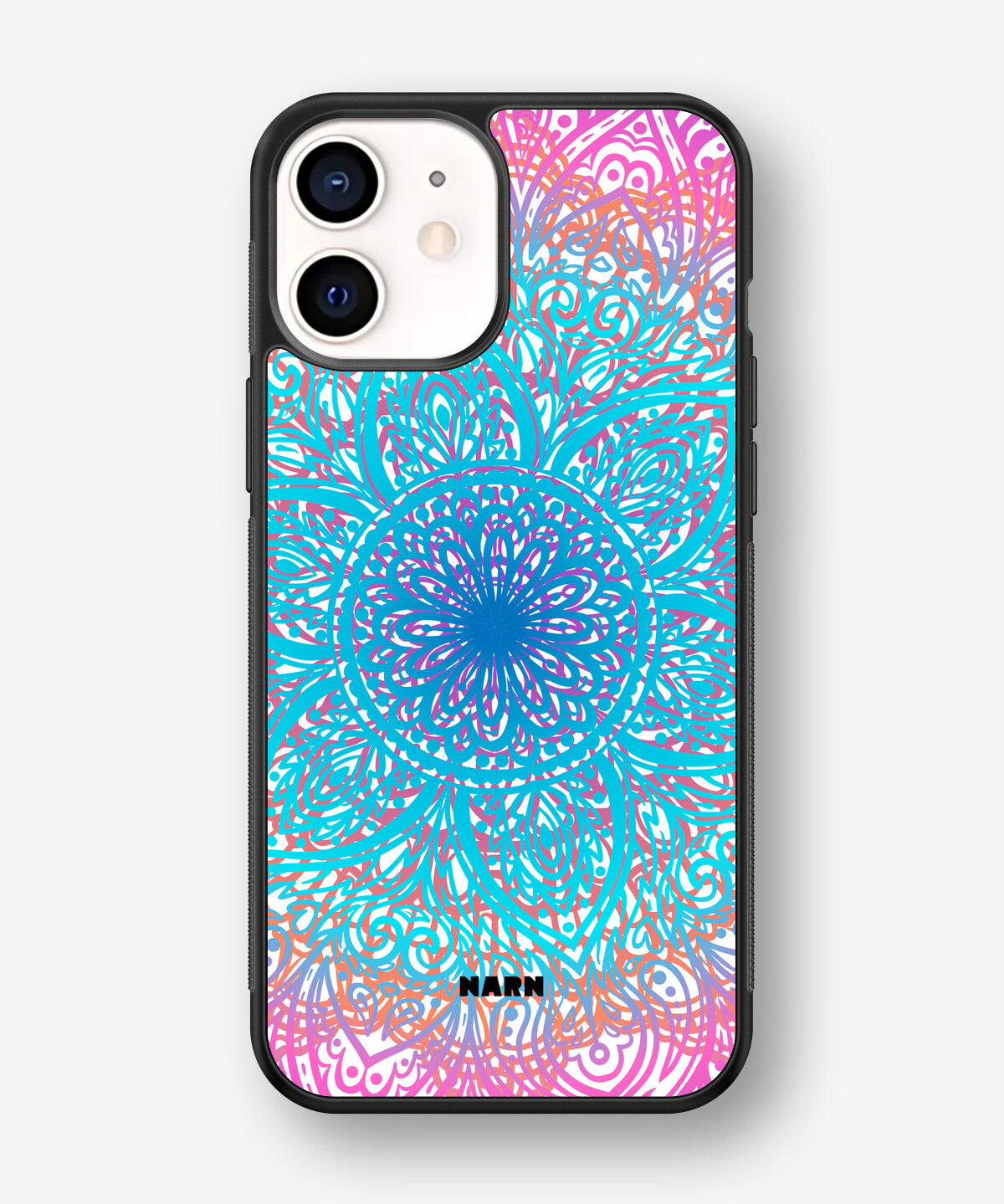 iPhone 12 Mini Hard Case – Pastel Mandala - View 1
