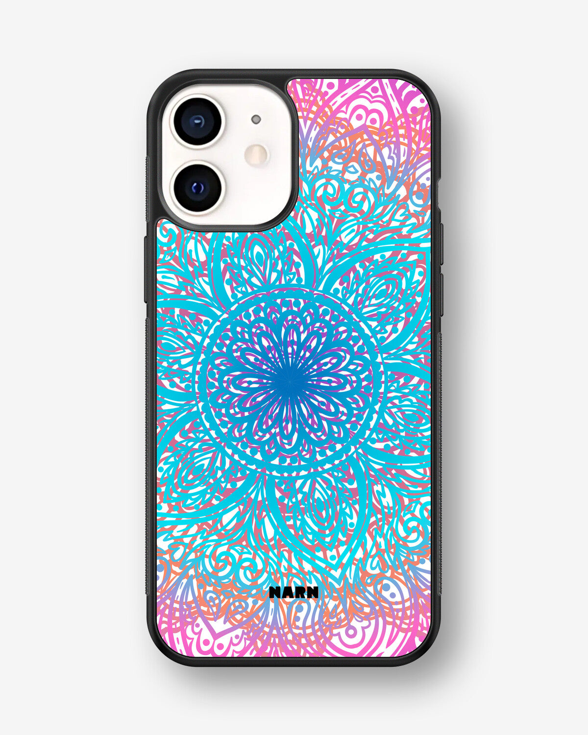 iPhone 12 Mini Hard Case – Pastel Mandala - View 1