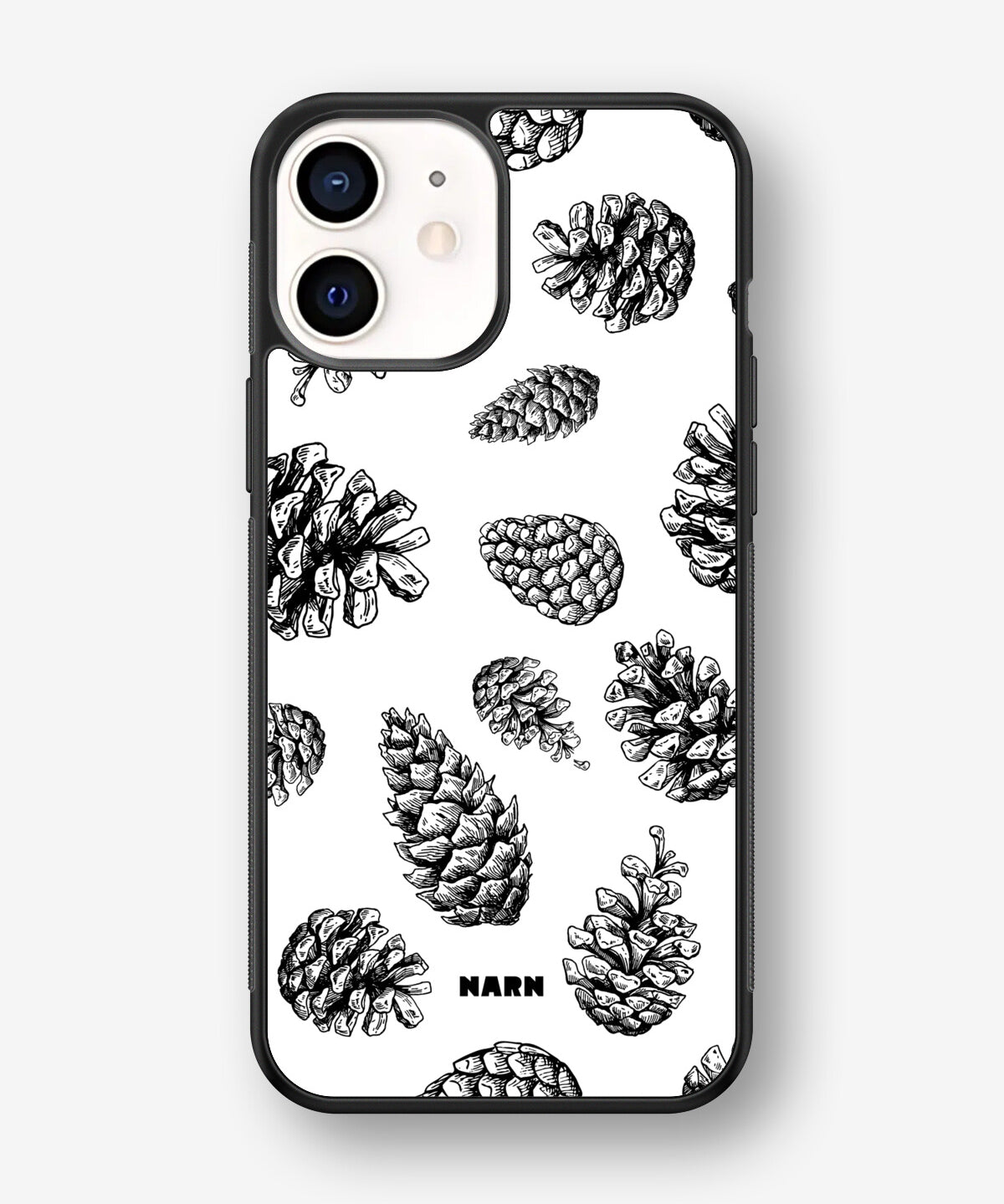 iPhone 12 Mini Hard Case – Pine Cones - View 1