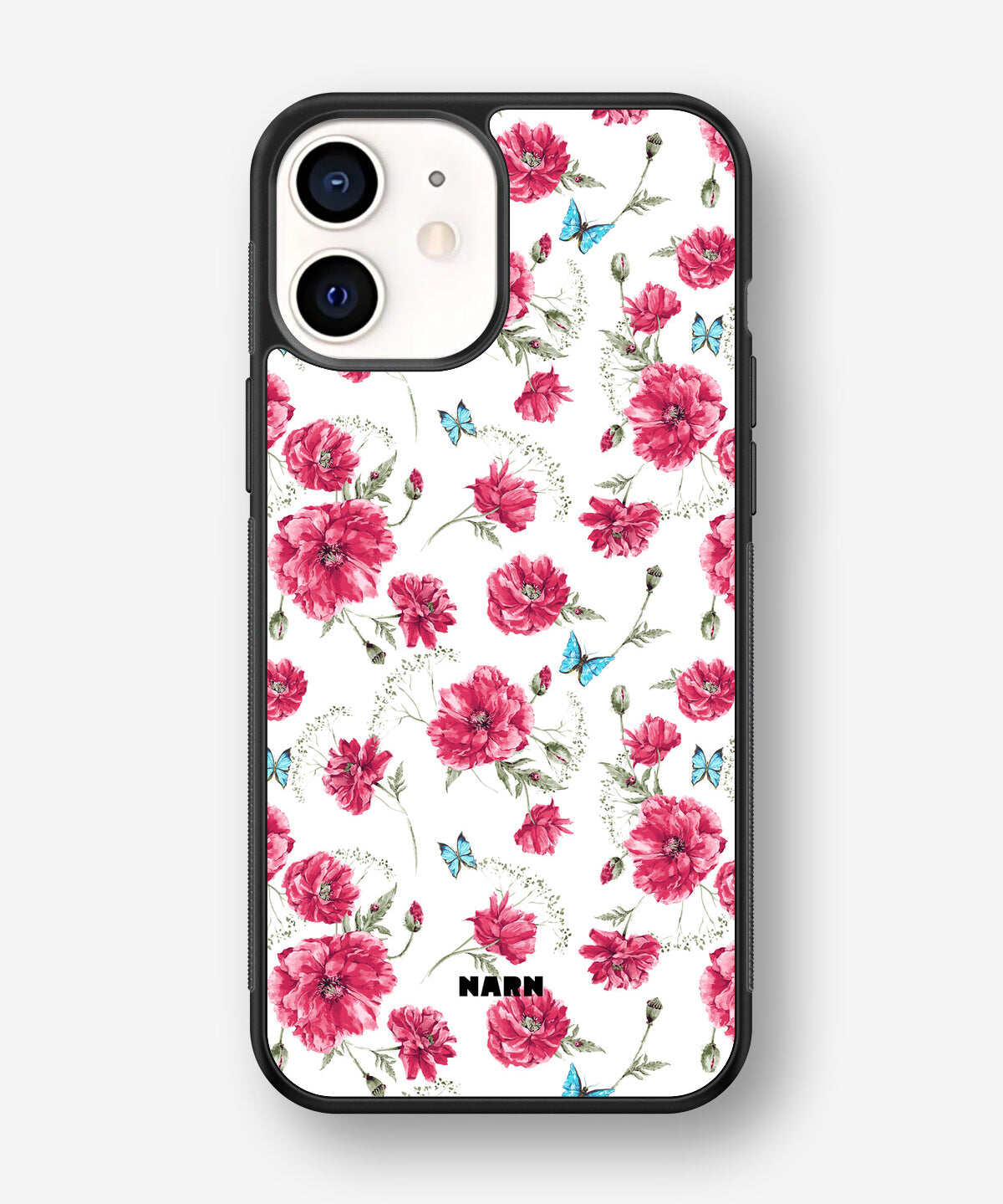 iPhone 12 Mini Hard Case – Poppies in Bloom - View 1