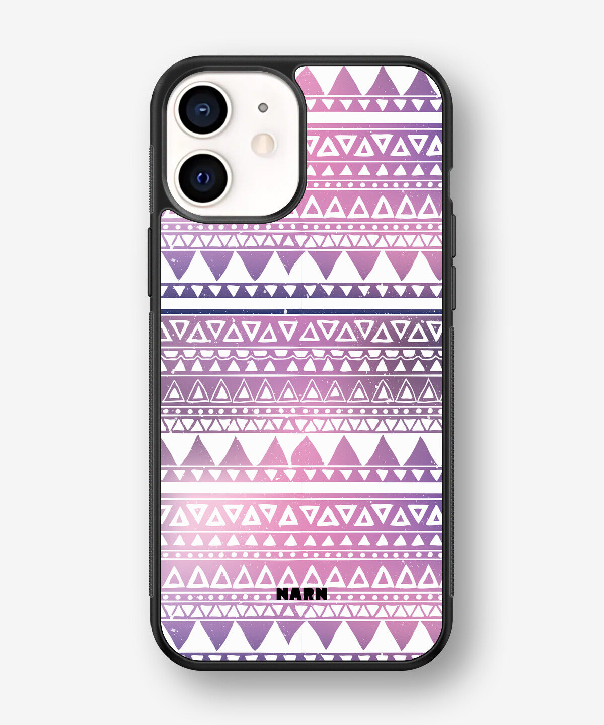 iPhone 12 Mini Hard Case – Purple Aztec - View 1