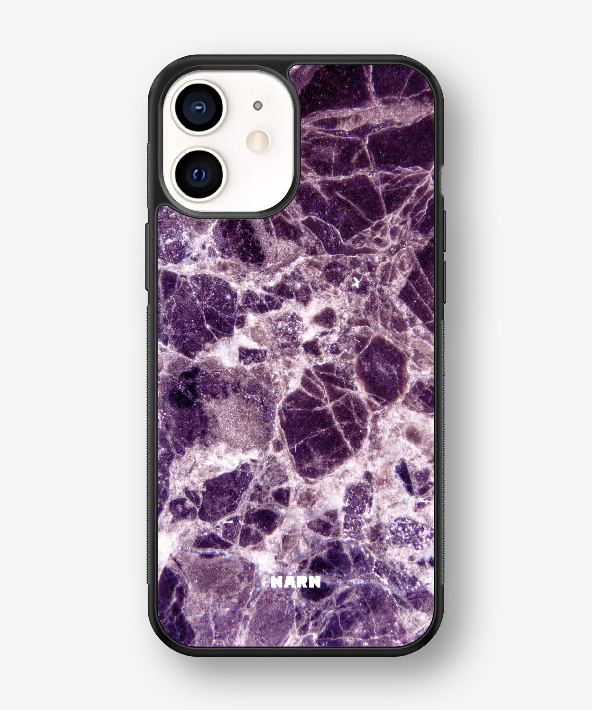 iPhone 12 Mini Hard Case – Purple Marble - View 1