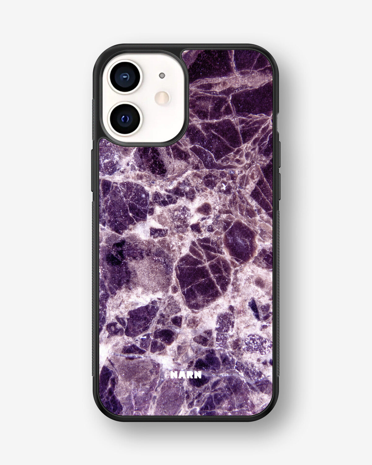 iPhone 12 Mini Hard Case – Purple Marble - View 1