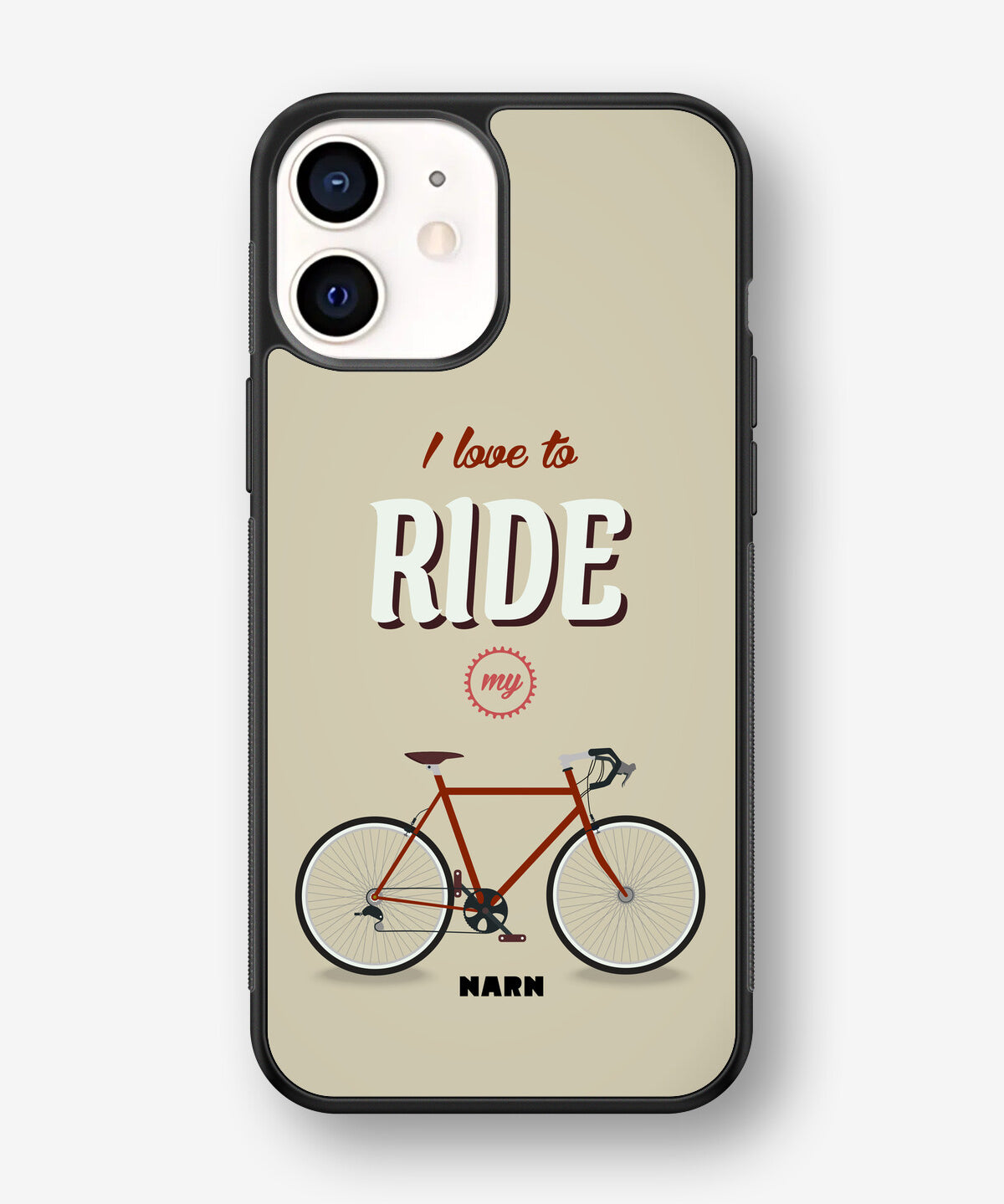 iPhone 12 Mini Hard Case – Ride My Bicycle - View 1
