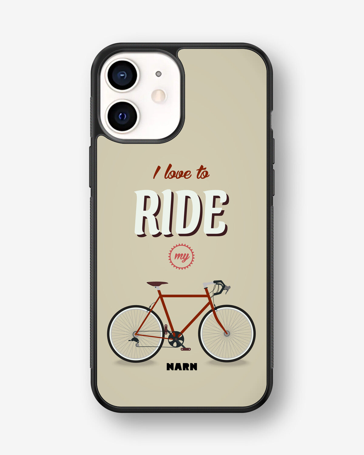 iPhone 12 Mini Hard Case – Ride My Bicycle - View 1