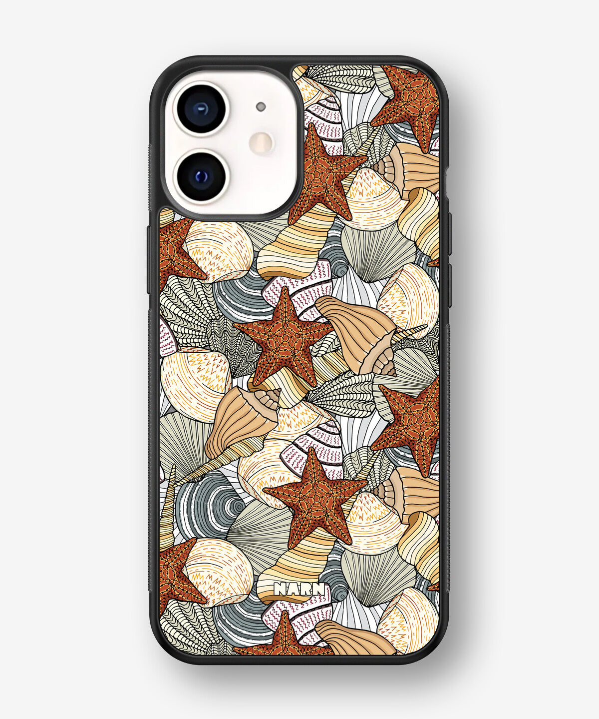 iPhone 12 Mini Hard Case – Sea Shells - View 1