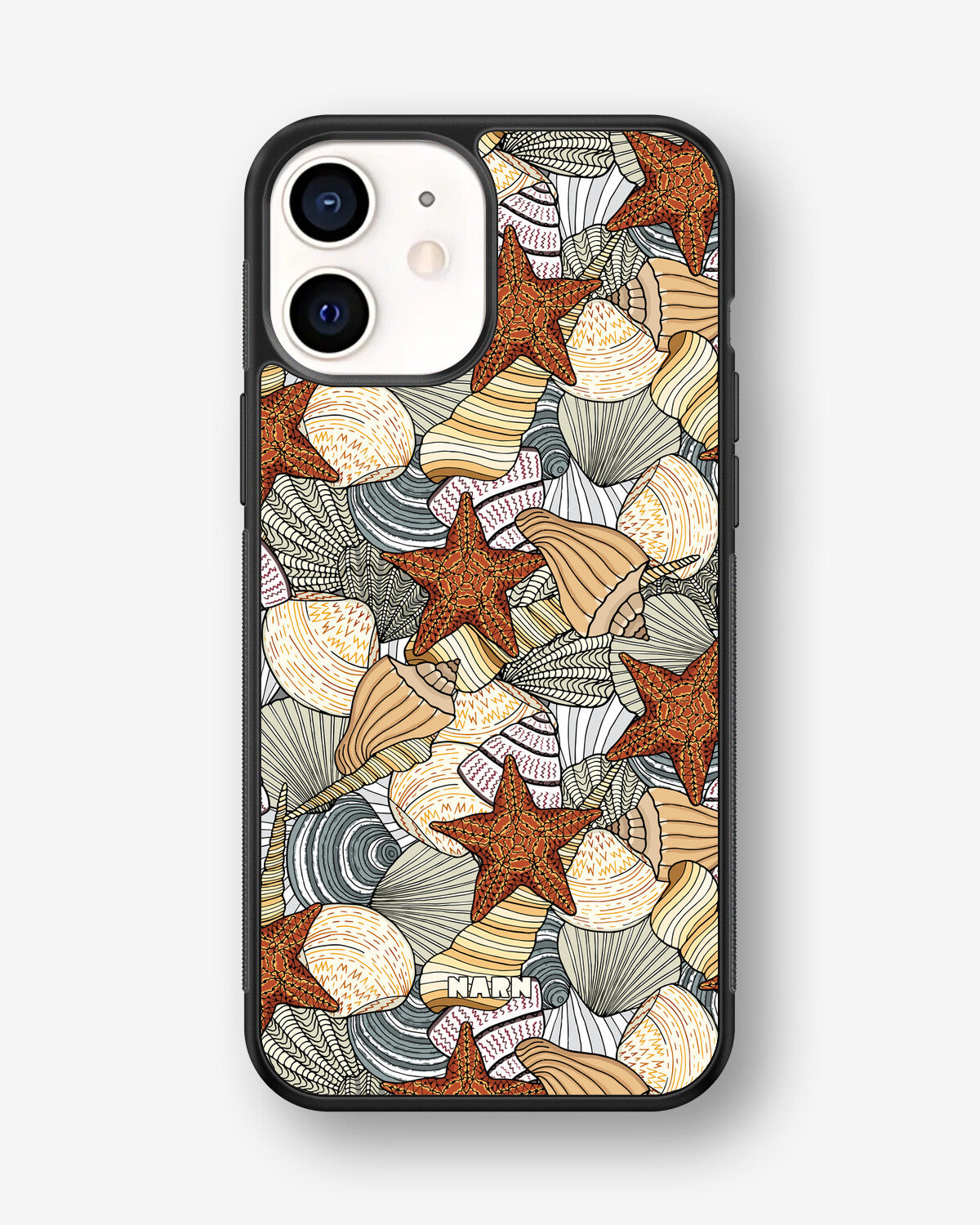 iPhone 12 Mini Hard Case – Sea Shells - View 1