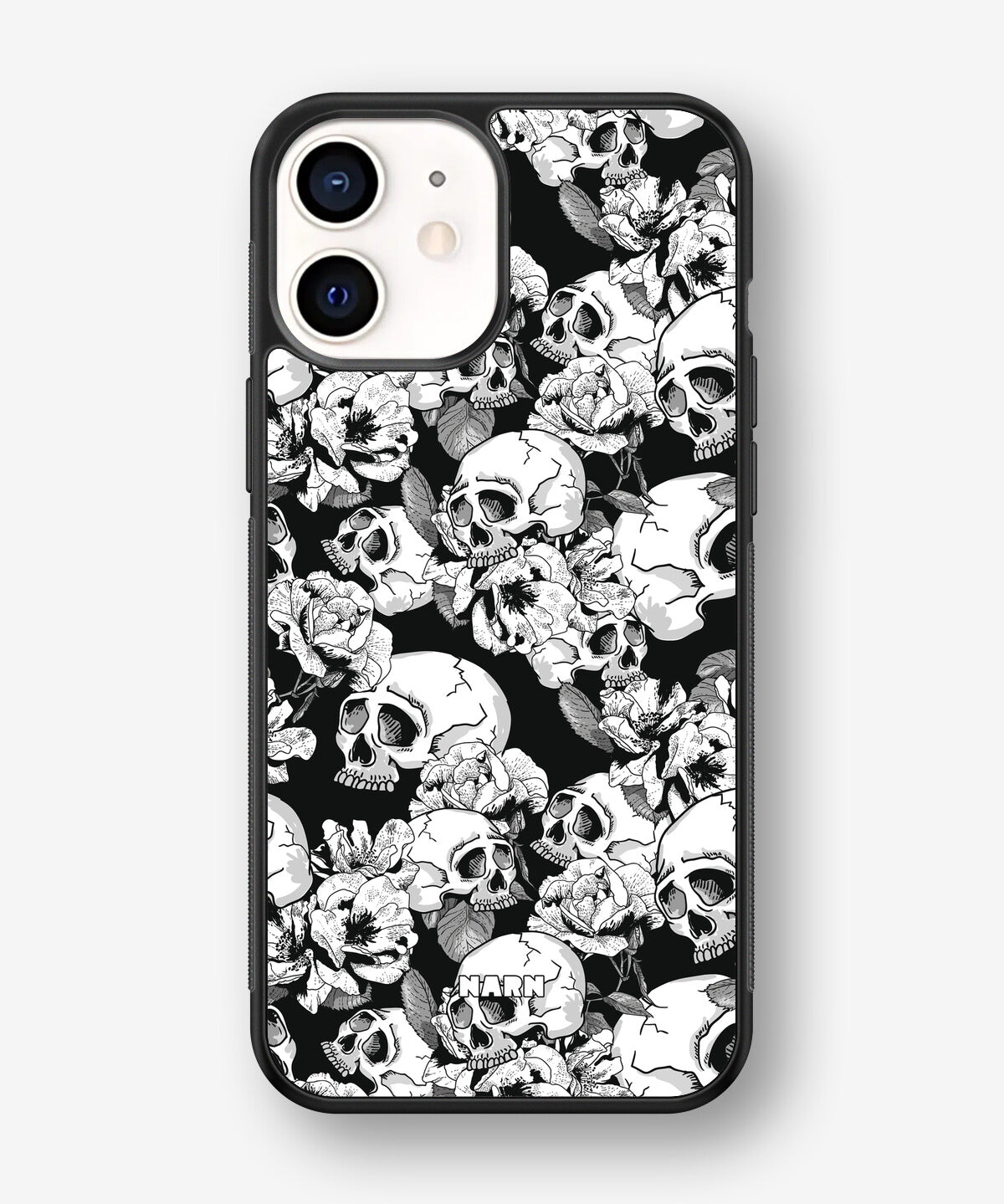 iPhone 12 Mini Hard Case – Skull Garden - View 1
