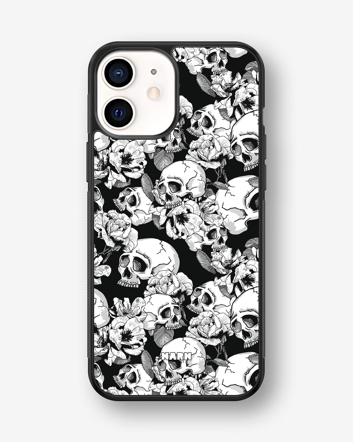 iPhone 12 Mini Hard Case – Skull Garden - View 1