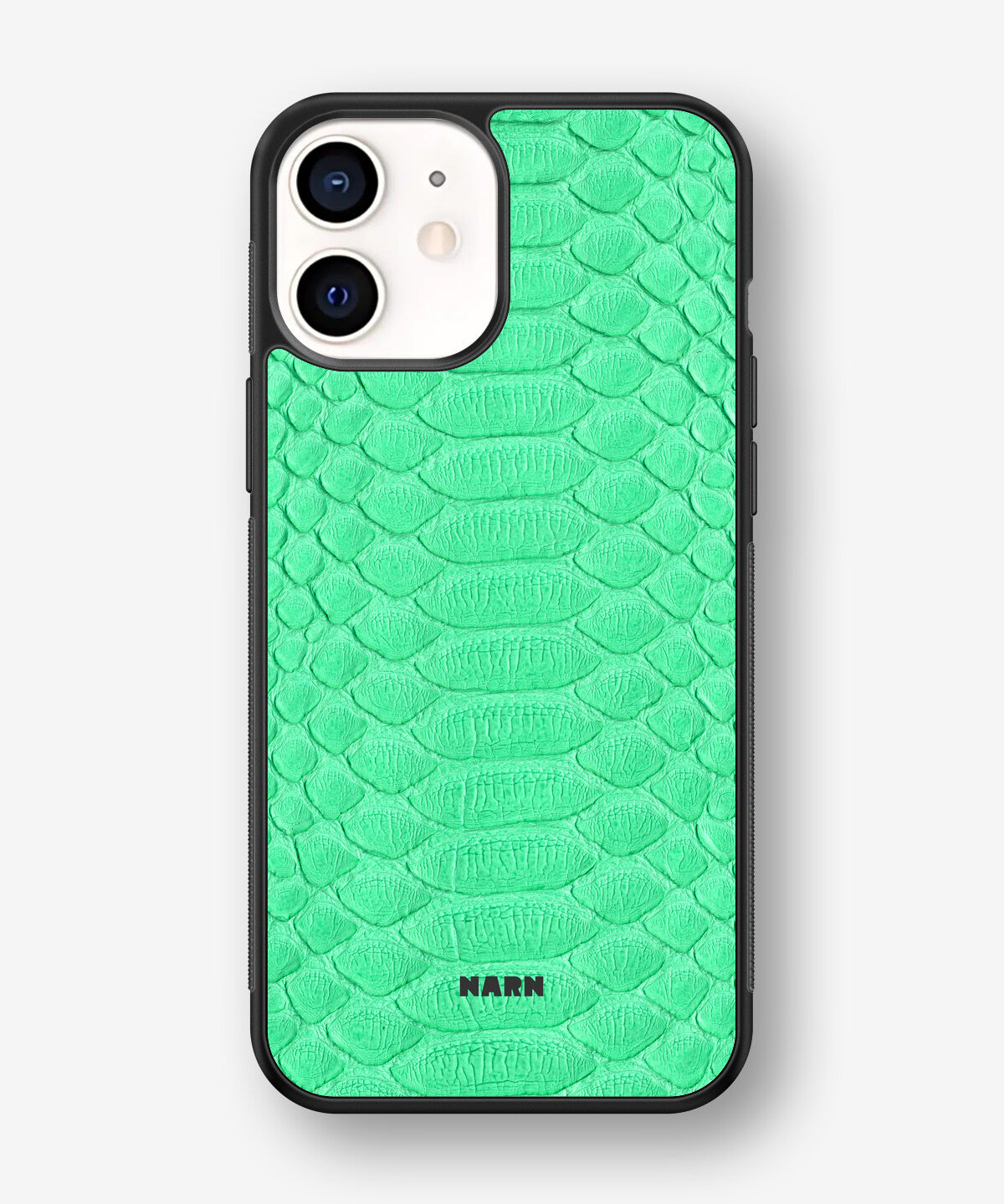 iPhone 12 Mini Hard Case – Turquoise Snake - View 1