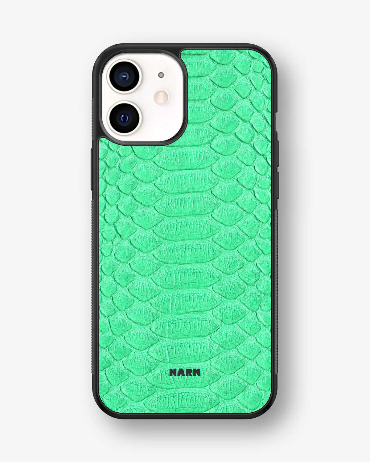 iPhone 12 Mini Hard Case – Turquoise Snake - View 1