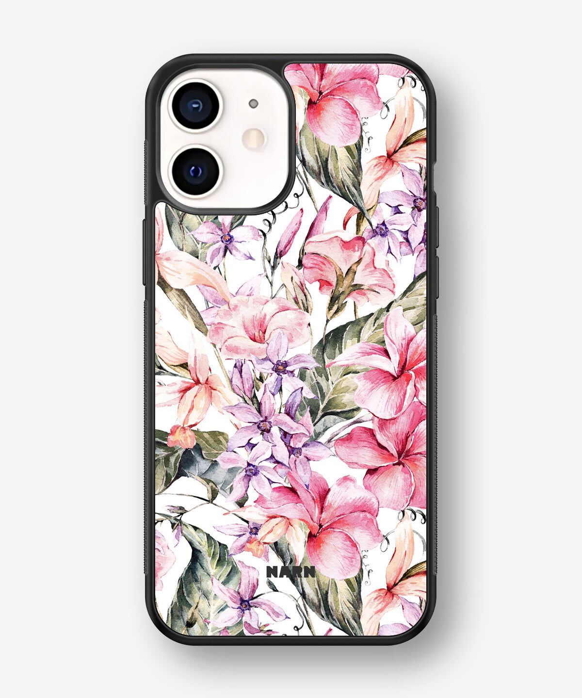 iPhone 12 Mini Hard Case – Watercolor Flowers - View 1