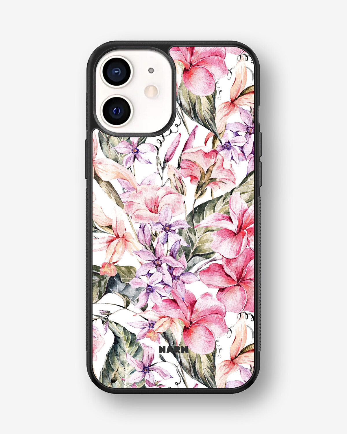 iPhone 12 Mini Hard Case – Watercolor Flowers - View 1