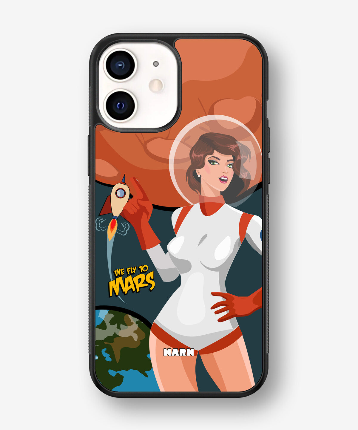 iPhone 12 Mini Hard Case – We Fly To Mars - View 1