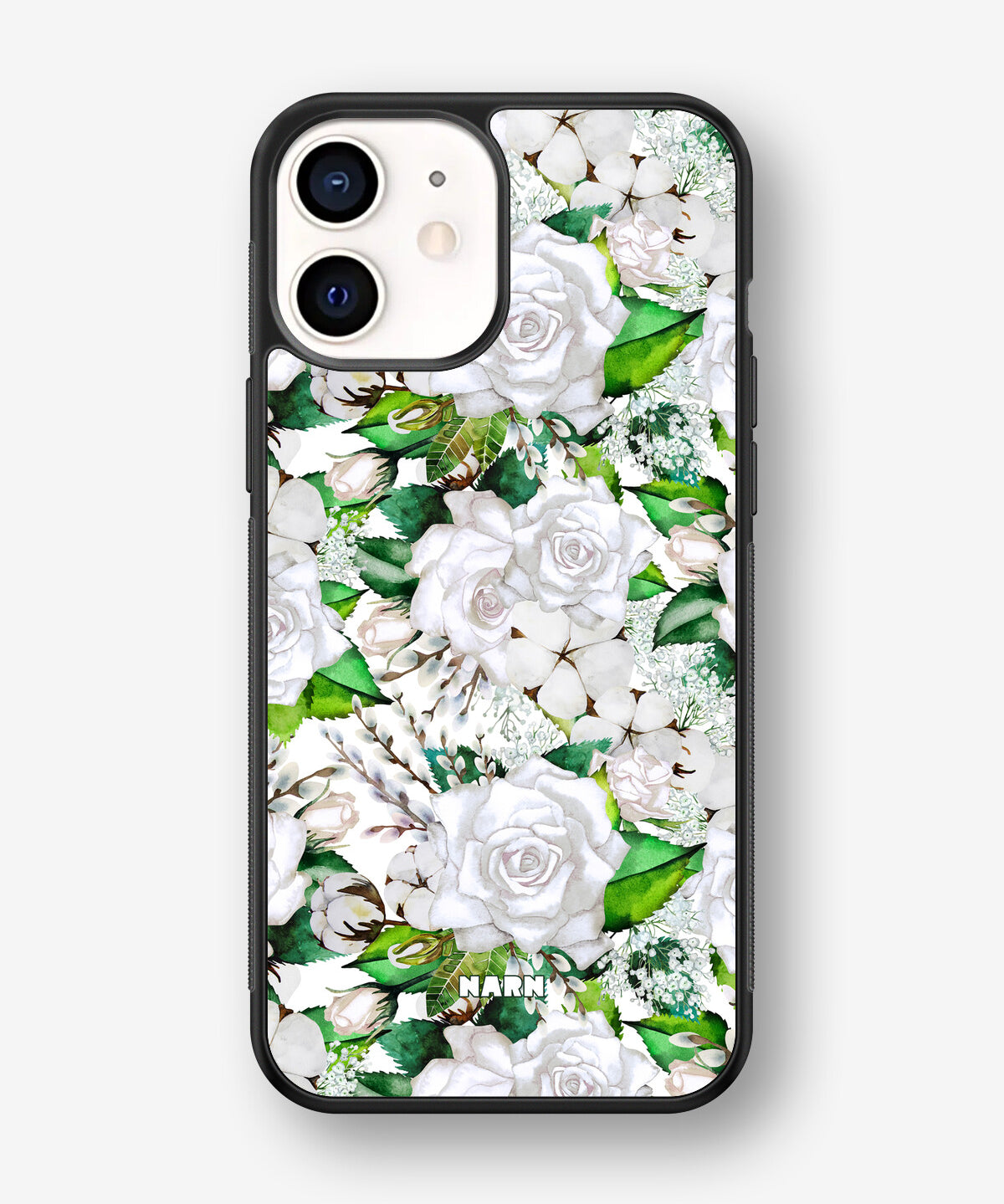 iPhone 12 Mini Hard Case – White Bloom - View 1
