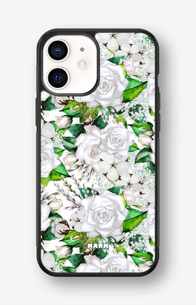 iPhone 12 Mini Hard Case – White Bloom - View 1