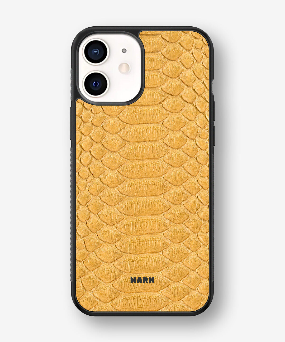 iPhone 12 Mini Hard Case – Yellow Snake - View 1