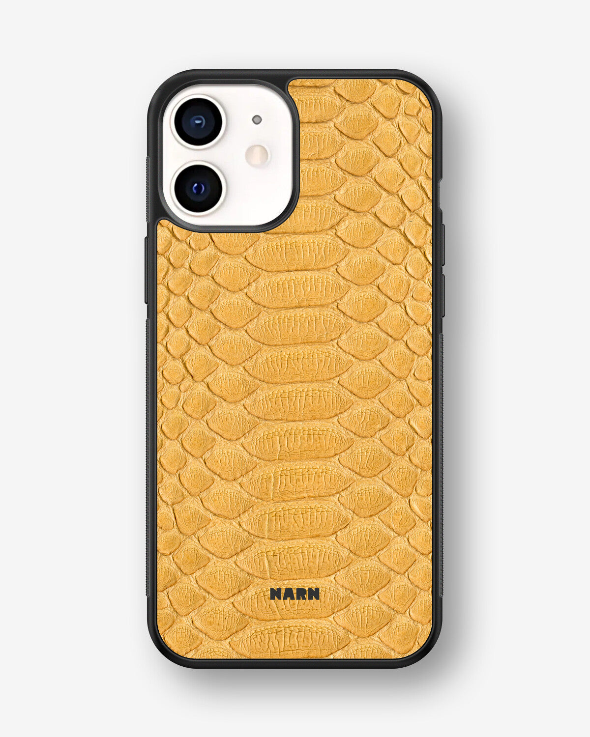 iPhone 12 Mini Hard Case – Yellow Snake - View 1