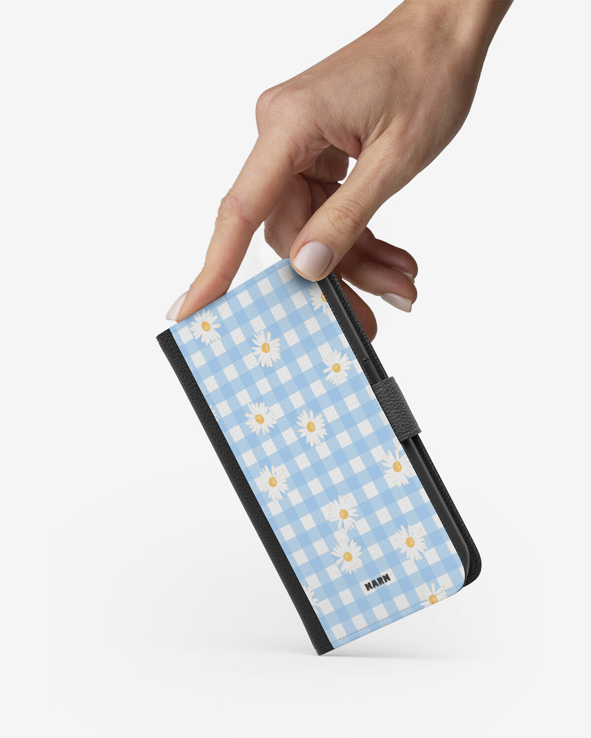 iPhone 12 Mini Wallet Case - Blue Daisies - View 2