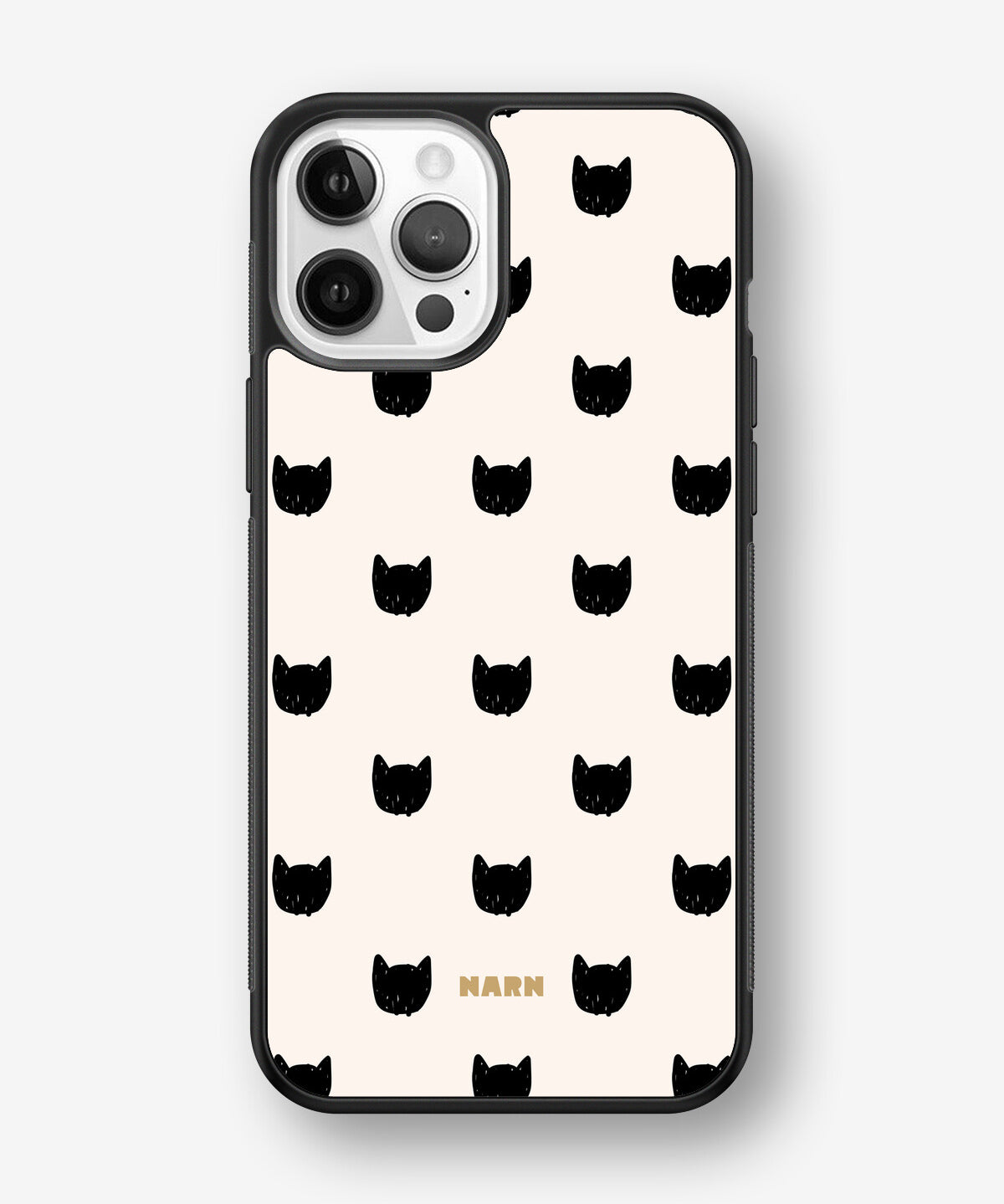 iPhone 12 Pro Max Hard Case – Kitty Dots - View 1