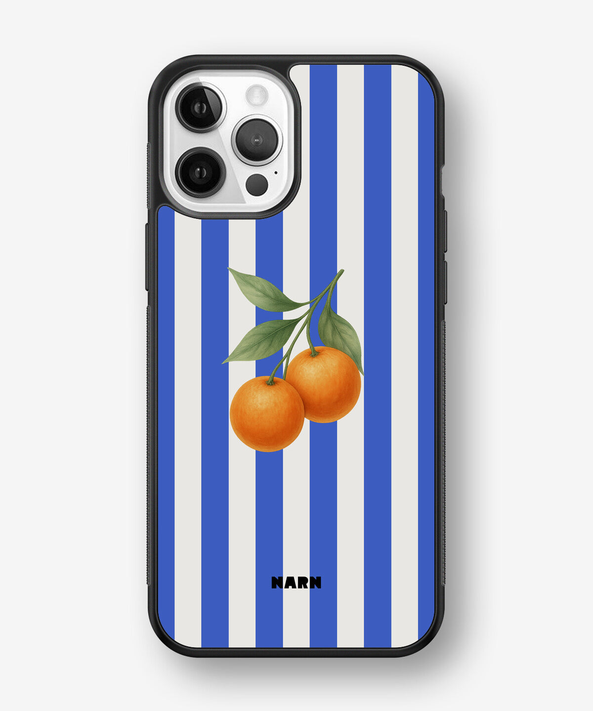 iPhone 12 Pro Max Hard Case – Orange Stripes - View 1
