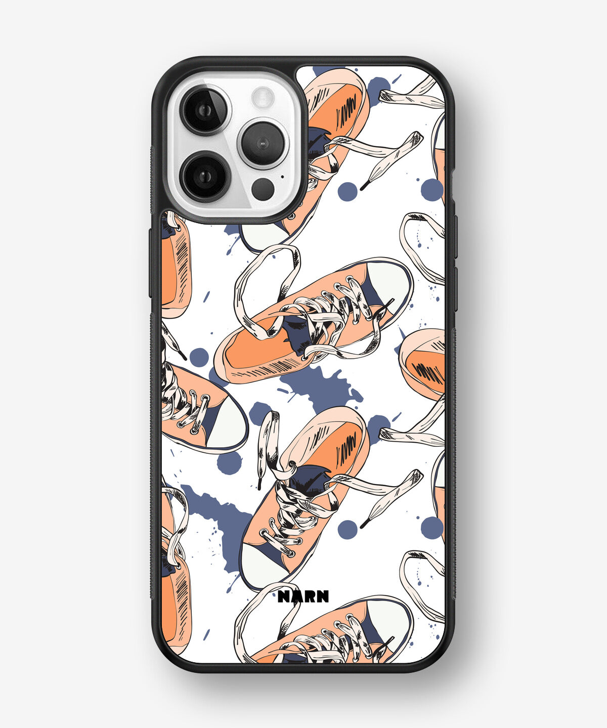iPhone 12 Pro Max Hard Case – Apricot Sneakers - View 1