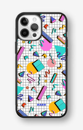 iPhone 12 Pro Max Hard Case – 80s Memphis - View 1