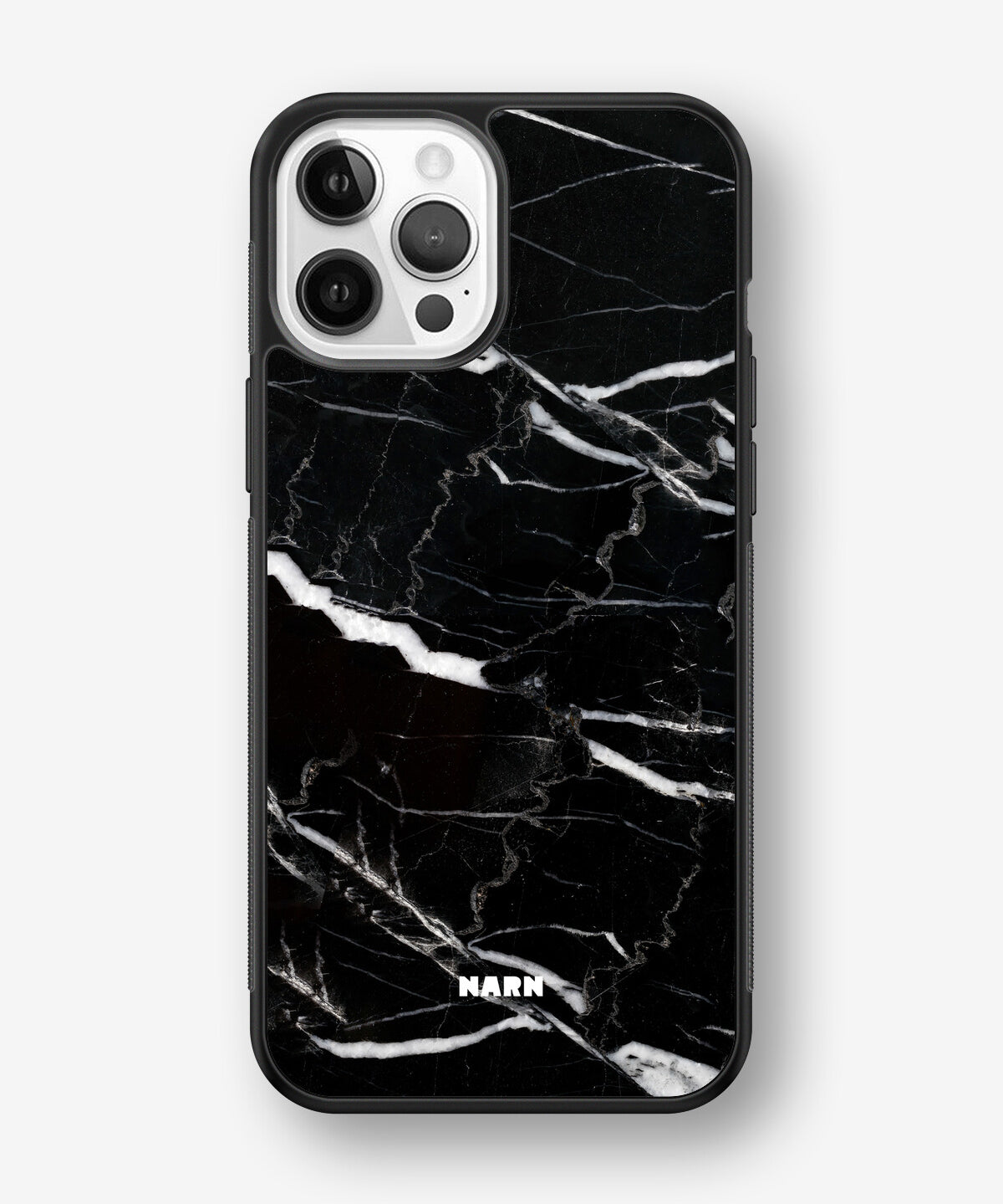iPhone 12 Pro Max Hard Case – Black Marble - View 1