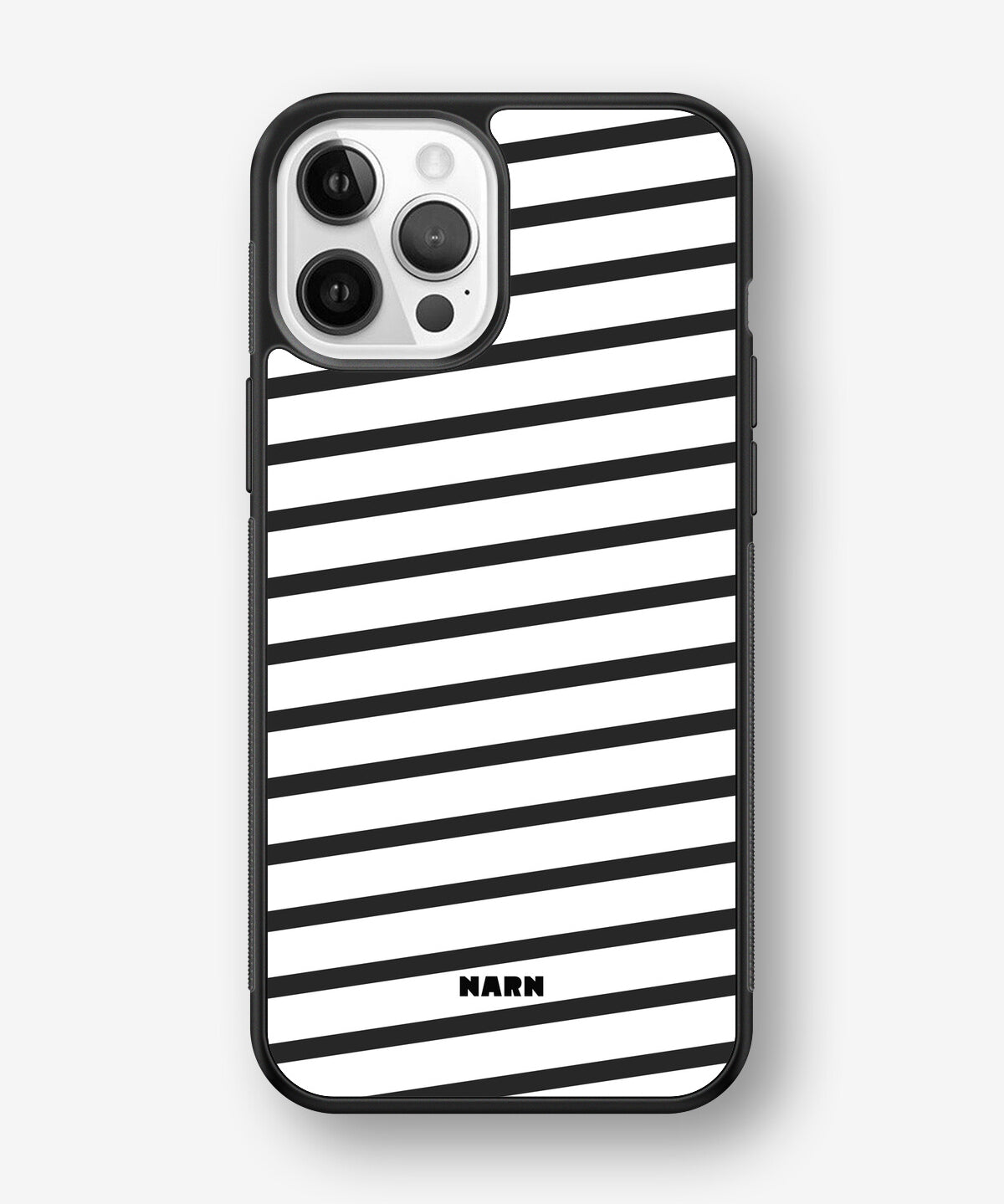 iPhone 12 Pro Max Hard Case – Black Stripes - View 1