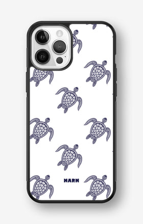 iPhone 12 Pro Max Hard Case – Blue Turtles - View 1
