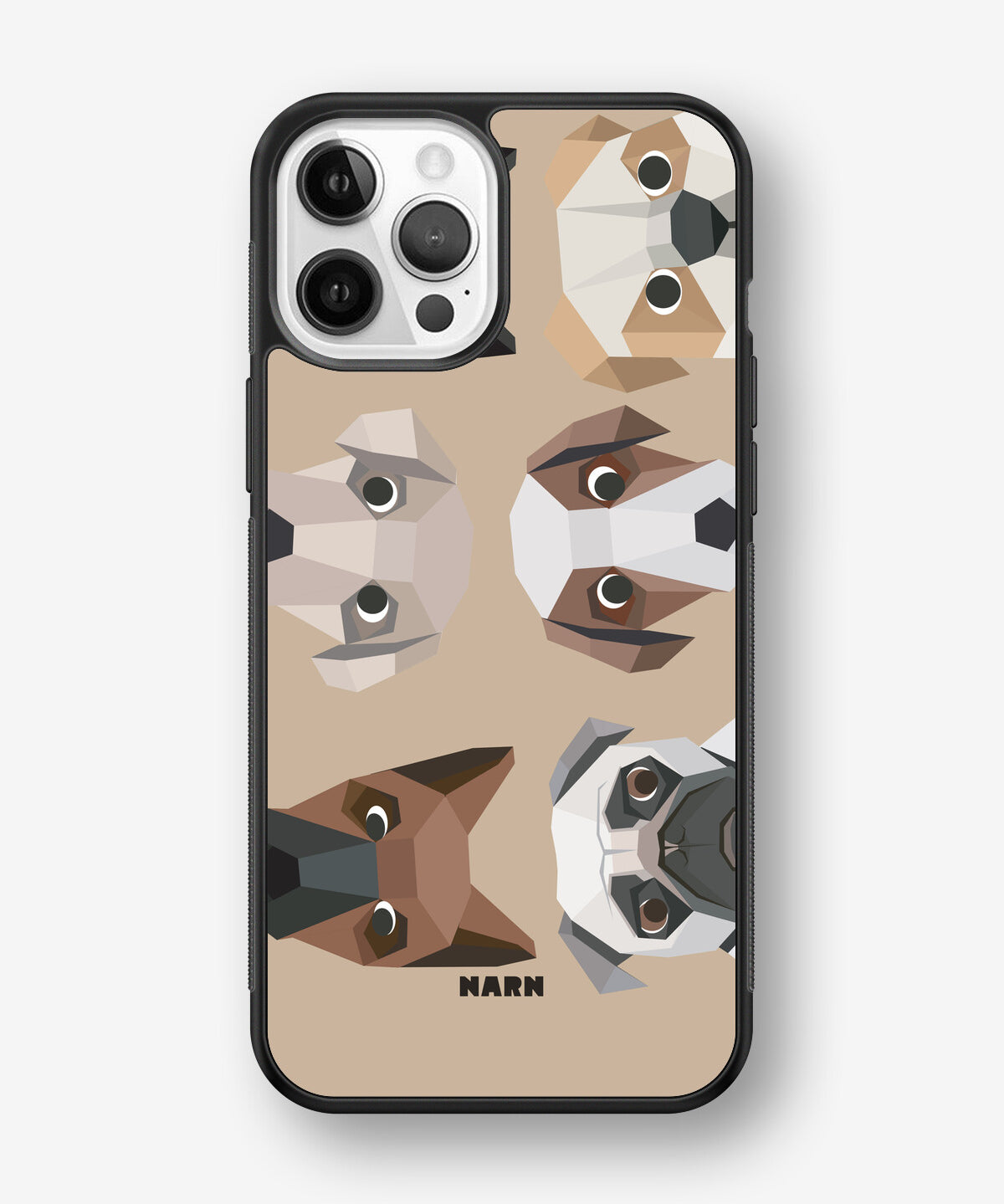 iPhone 12 Pro Max Hard Case – Cute Dogs - View 1
