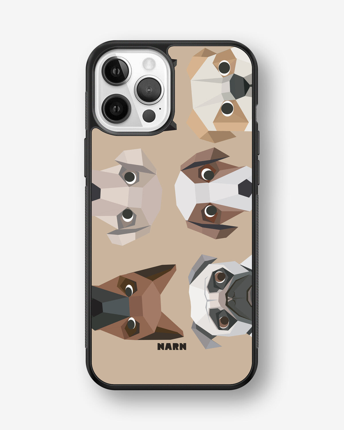 iPhone 12 Pro Max Hard Case – Cute Dogs - View 1