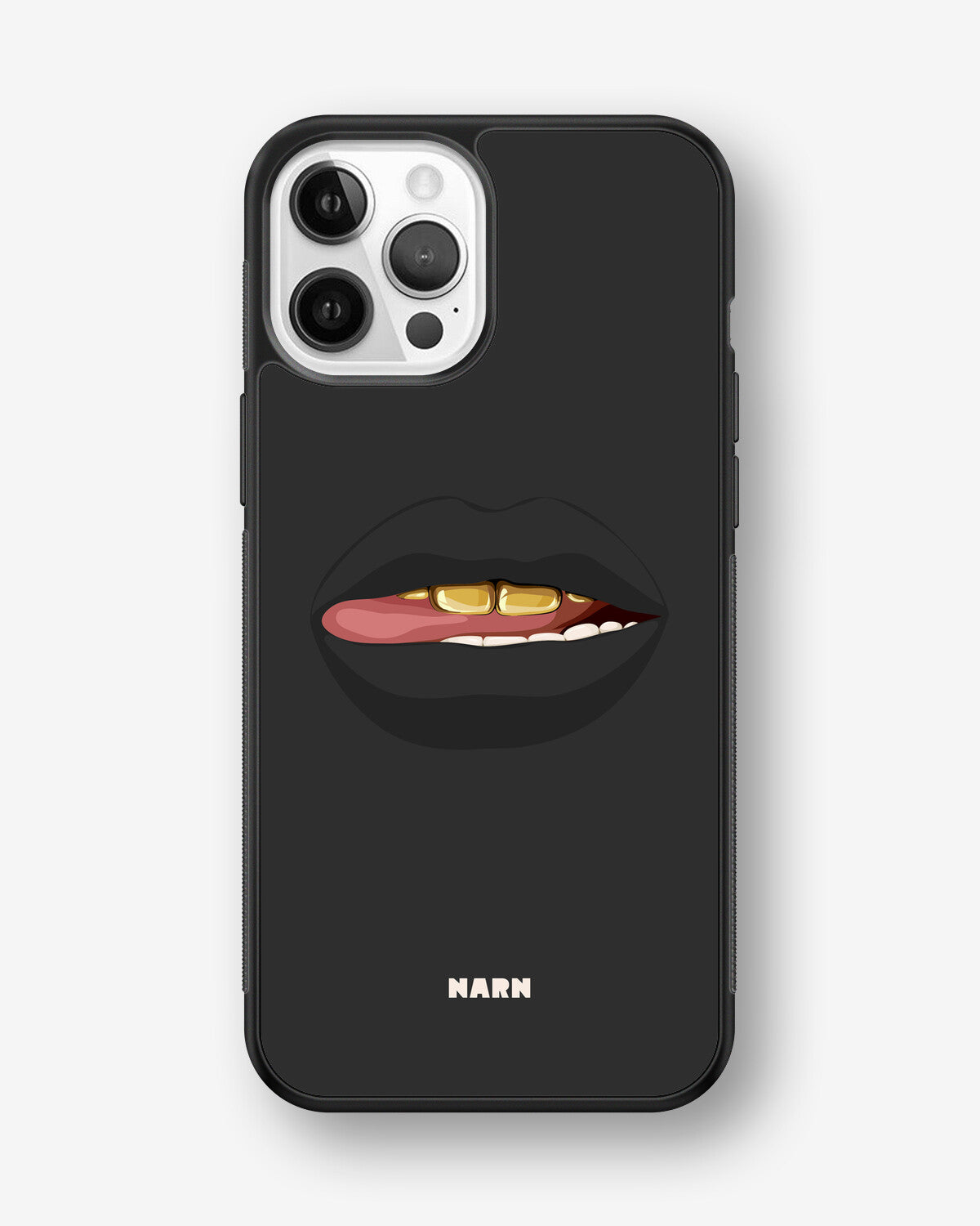 iPhone 12 Pro Max Hard Case – Golden Lips - View 1