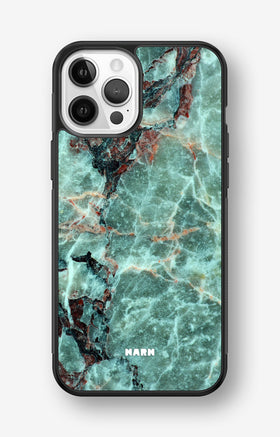 iPhone 12 Pro Max Hard Case – Green Marble - View 1