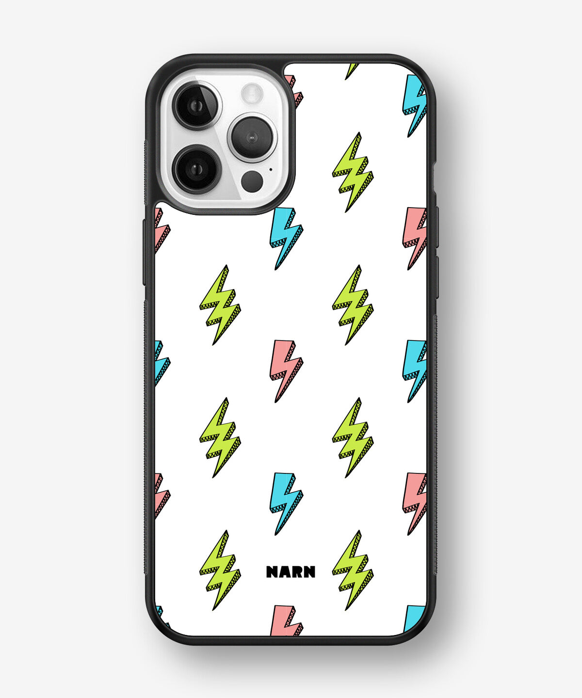 iPhone 12 Pro Max Hard Case – Lightning Bolts - View 1
