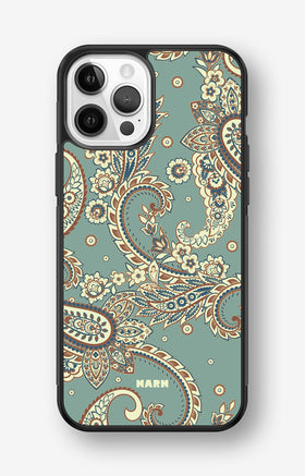 iPhone 12 Pro Max Hard Case – Paisley Green - View 1
