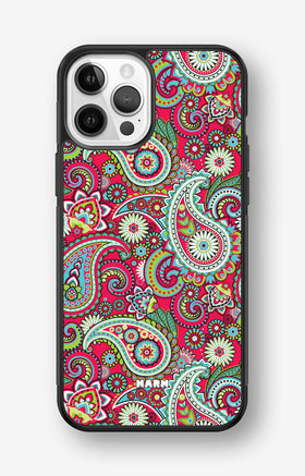 iPhone 12 Pro Max Hard Case – Paisley Paradise - View 1