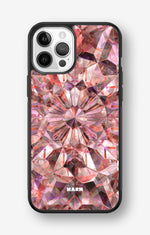 iPhone 12 Pro Max Hard Case – Pink Crystals - View 1