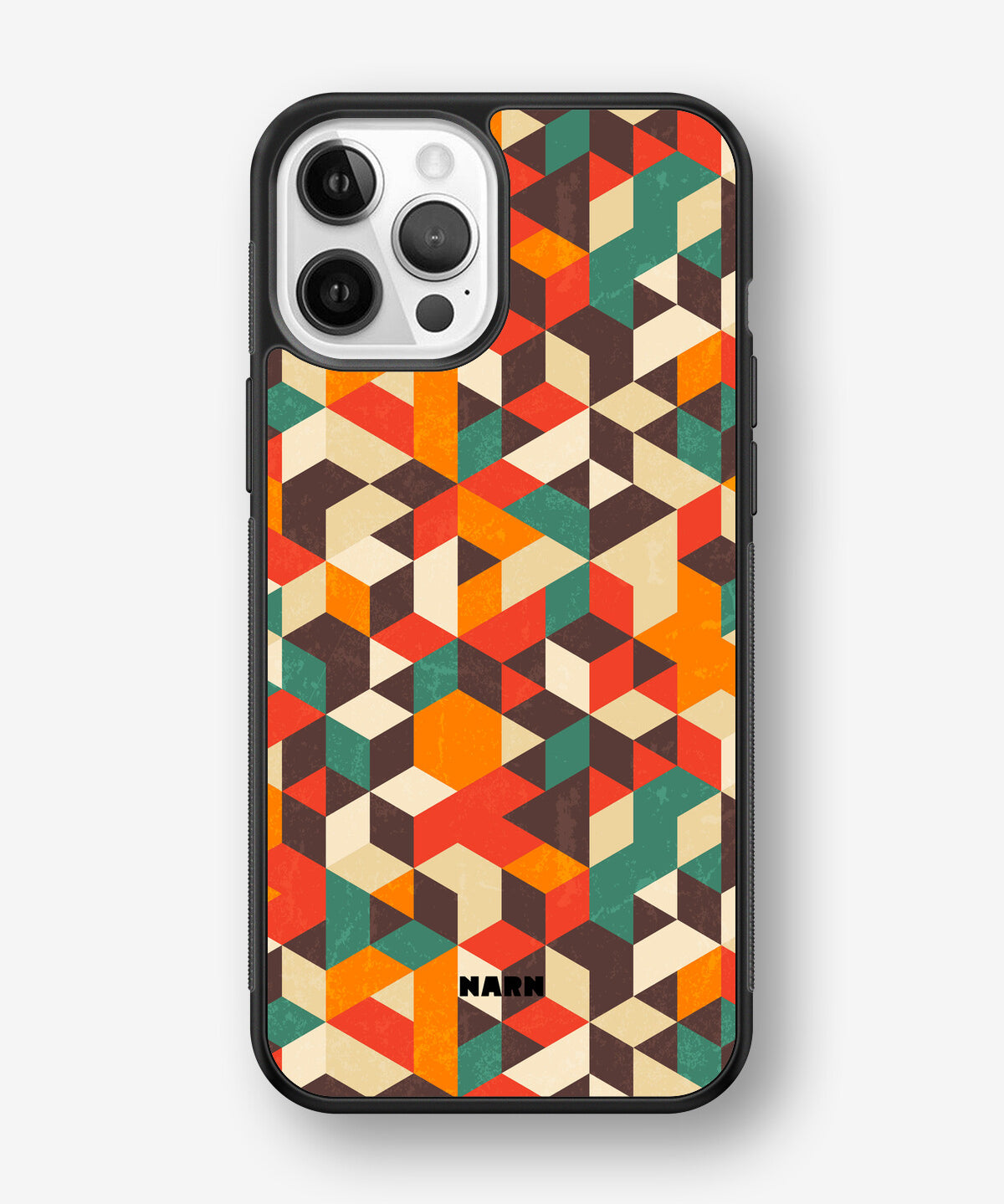 iPhone 12 Pro Max Hard Case – Retro Geometric - View 1
