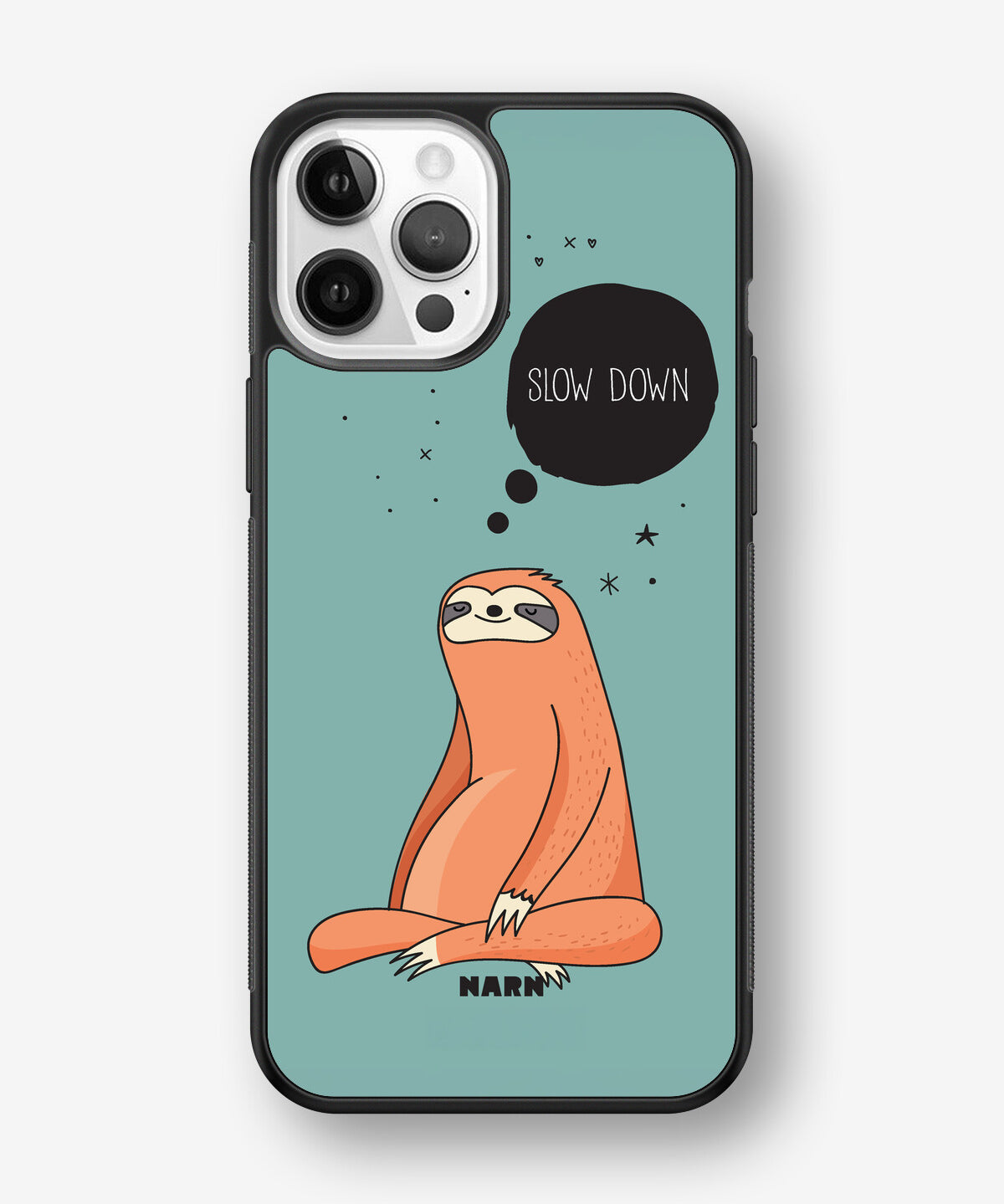 iPhone 12 Pro Max Hard Case – Slow Down Sloth - View 1