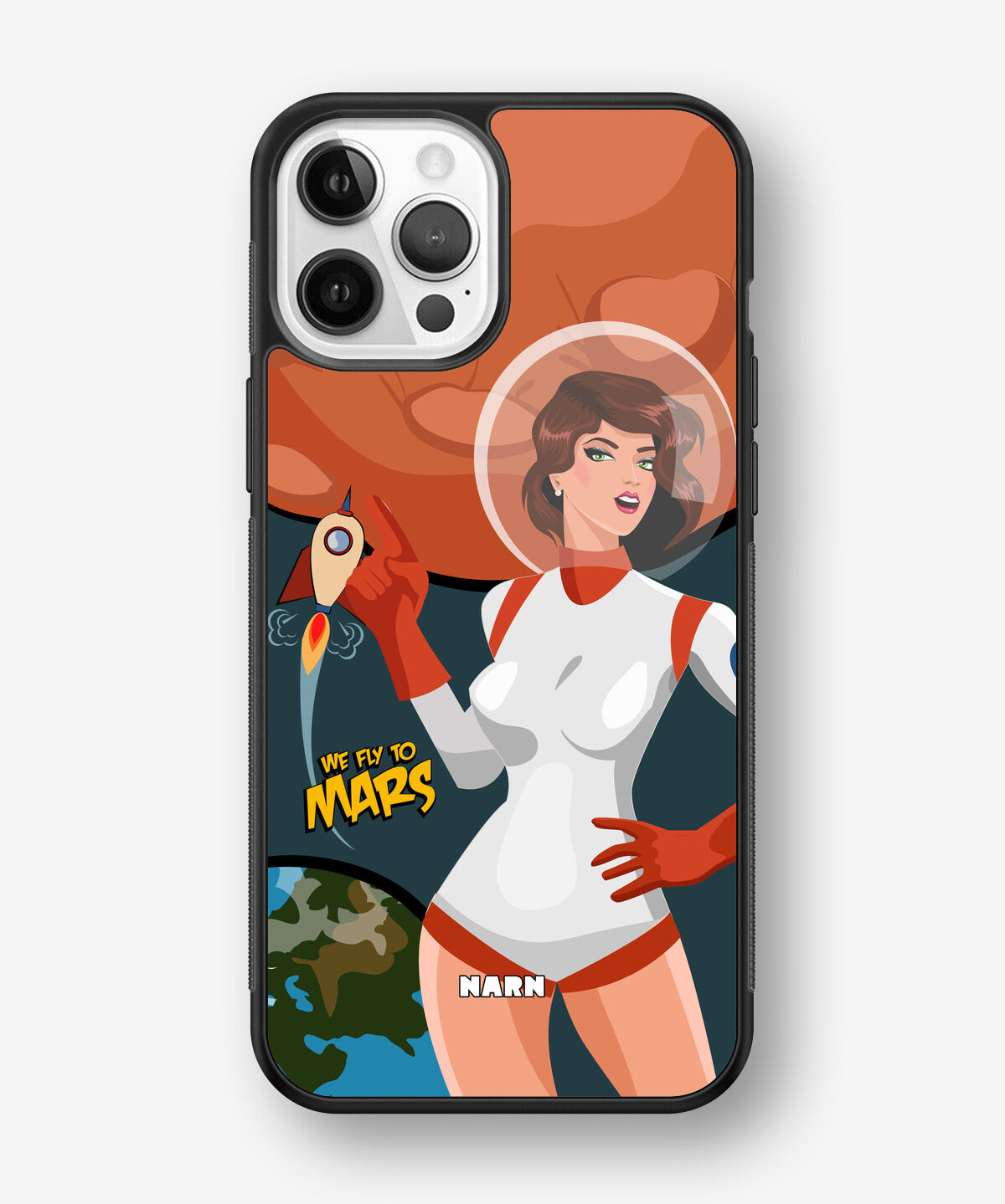iPhone 12 Pro Max Hard Case – We Fly To Mars - View 1