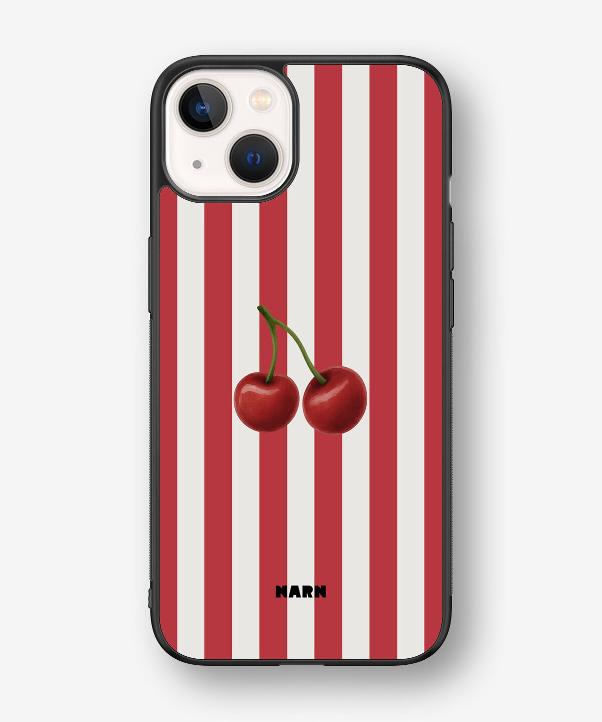 iPhone 13 Hard Case – Cherry Stripes - View 1