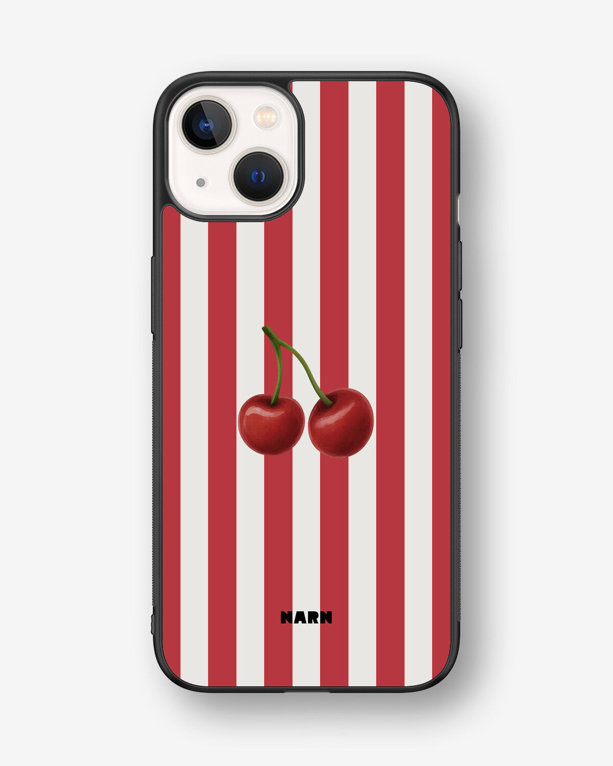 iPhone 13 Hard Case – Cherry Stripes - View 1