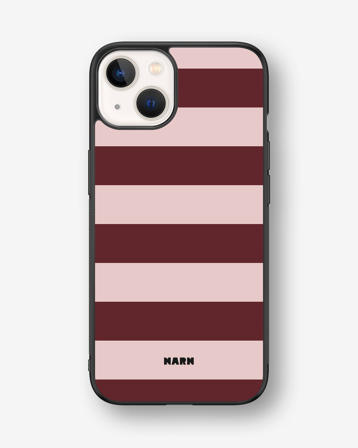 iPhone 13 Hard Case – Cranberry Stripe - View 1