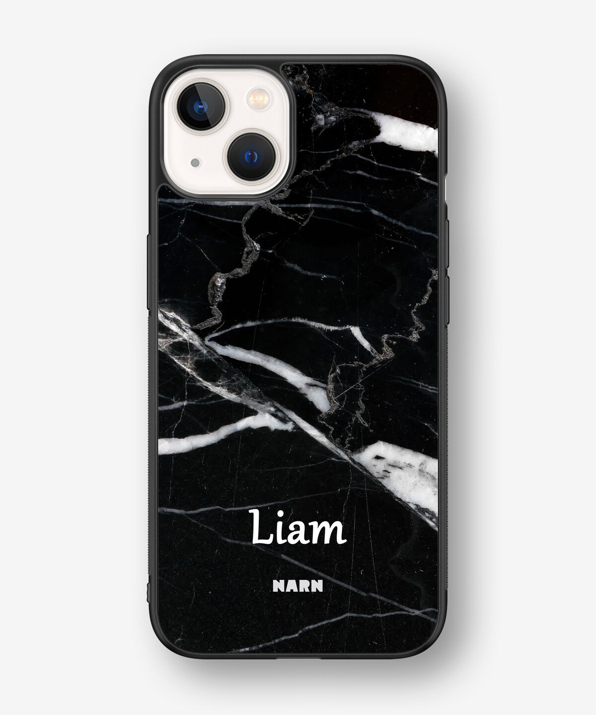 iPhone 13 Hard Case – Custom - Black Marble - View 1