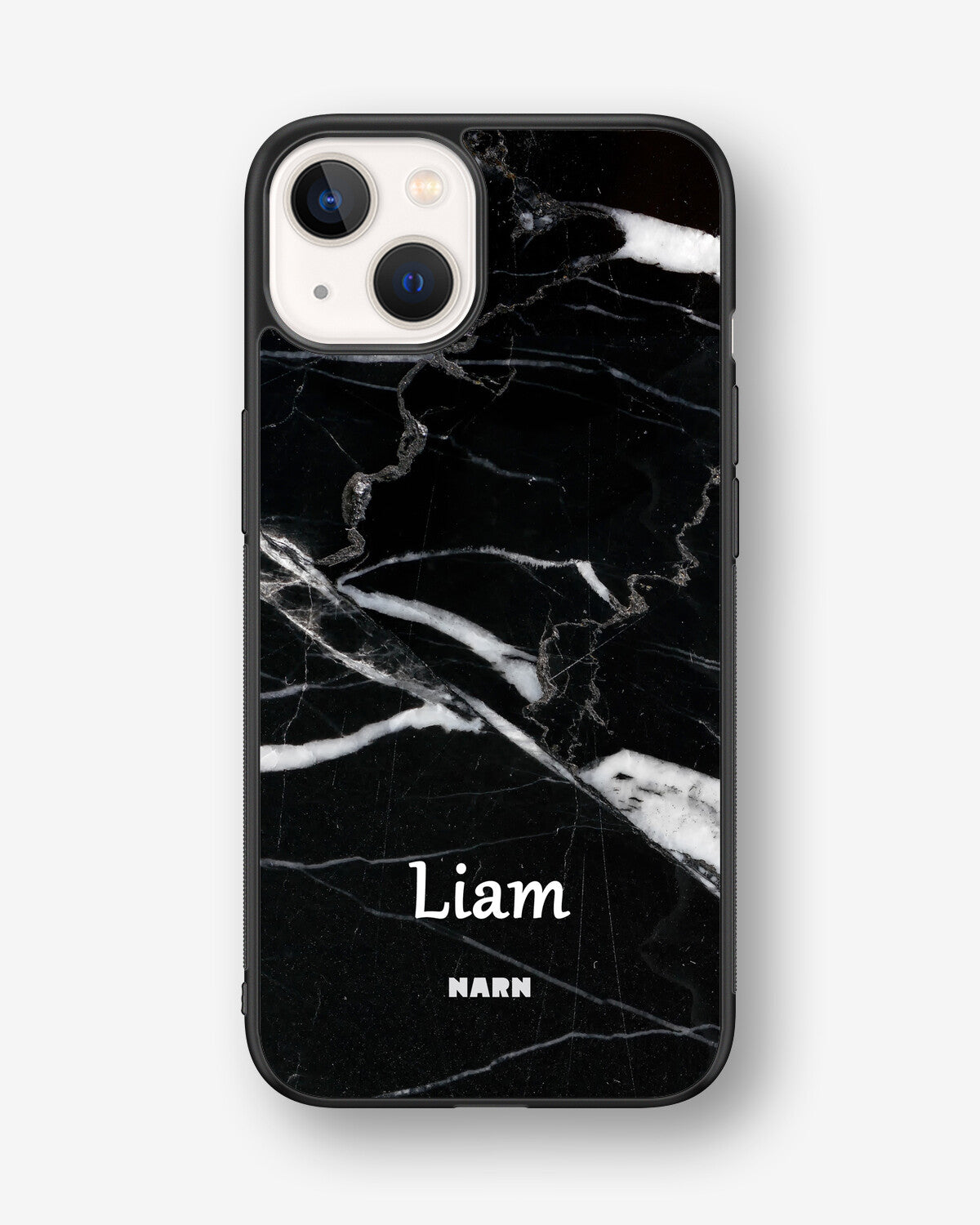 iPhone 13 Hard Case – Custom - Black Marble - View 1