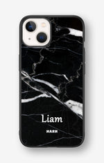 iPhone 13 Hard Case – Custom - Black Marble - View 1