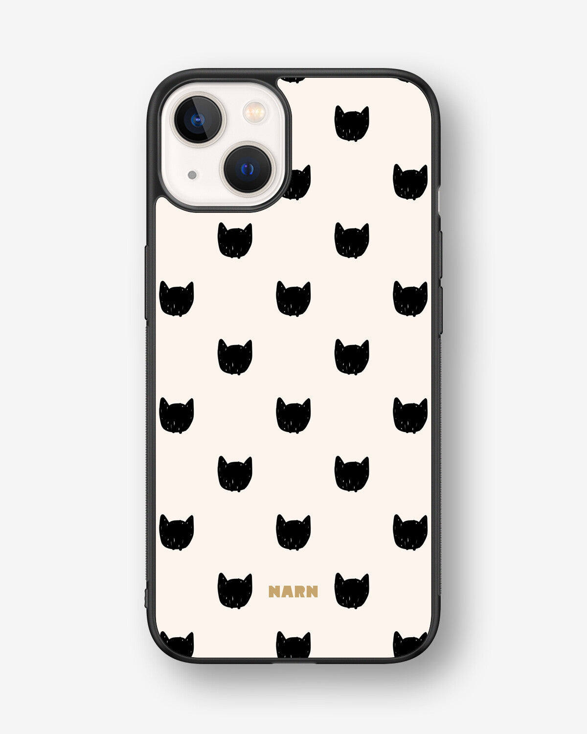 iPhone 13 Hard Case – Kitty Dots - View 1