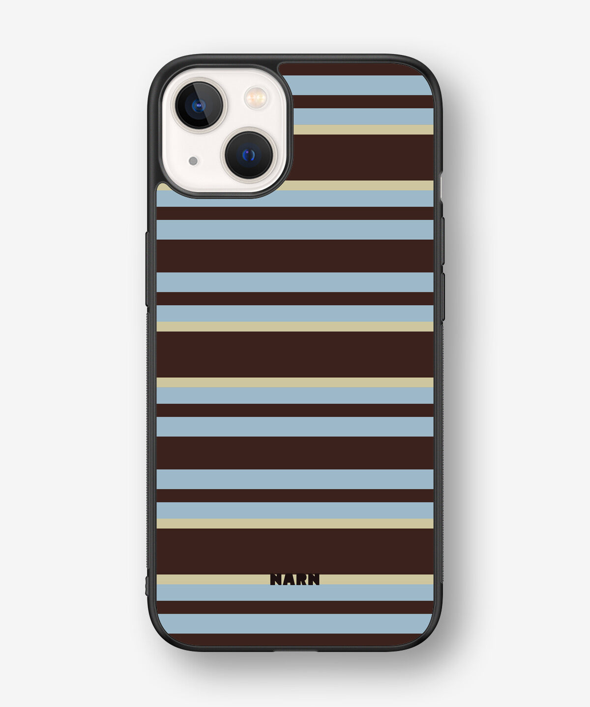iPhone 13 Hard Case – Latte Lines - View 1