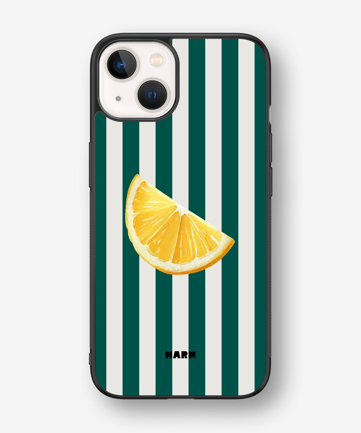 iPhone 13 Hard Case – Lemon Stripes - View 1